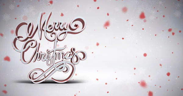 Three dimensional text of Merry Christmas — Stock Photo, Image