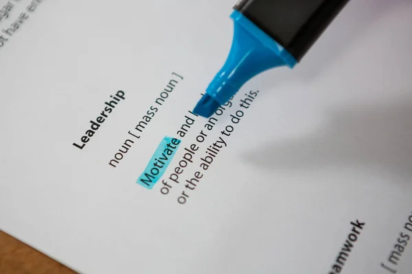 marker pen highlighting text