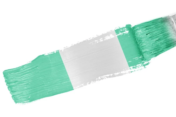 Bandeira Nacional da Nigéria — Fotografia de Stock