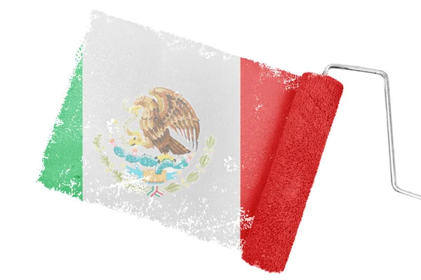 Meksika ulusal bayrak — Stok fotoğraf