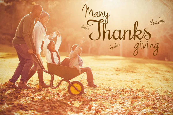 Buon giorno del Ringraziamento messaggio — Foto Stock