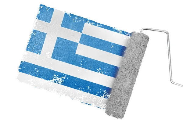 Grecia Bandera Nacional —  Fotos de Stock