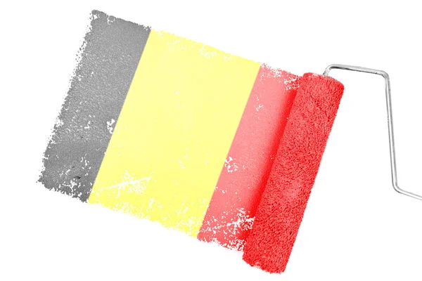 Bélgica Bandeira nacional — Fotografia de Stock