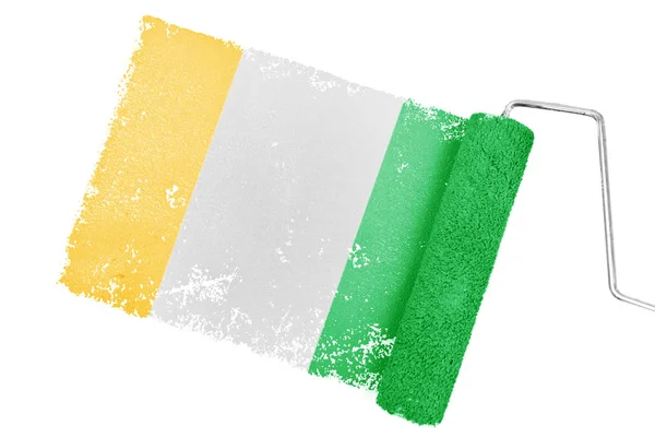 Nationalflagge der Elfenbeinküste — Stockfoto