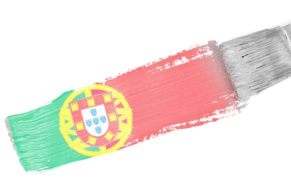 Nationale vlag van Portugal — Stockfoto