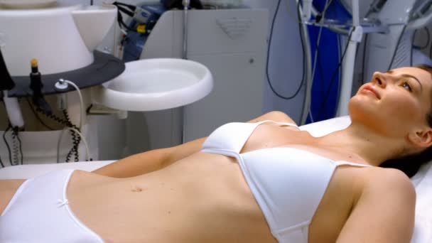 女人越来越消脂疗法 — 图库视频影像
