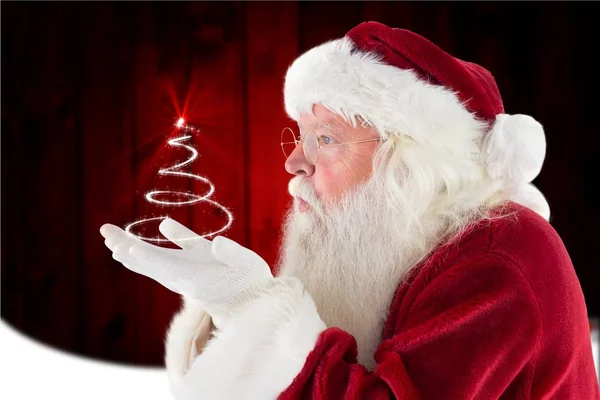 Santa claus ukázal — Stock fotografie