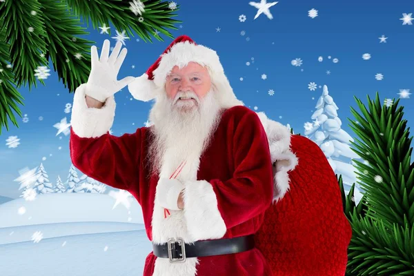 Santa claus gesturing — Stock Photo, Image