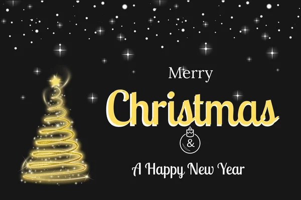 Christmas Message on Dark Background — Stock Photo, Image