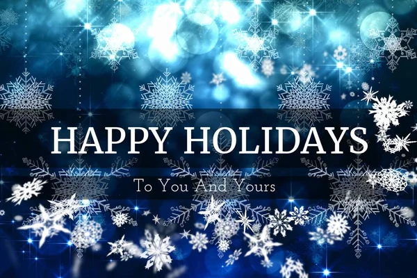 Christmas Message ontwerp op Snowflake — Stockfoto