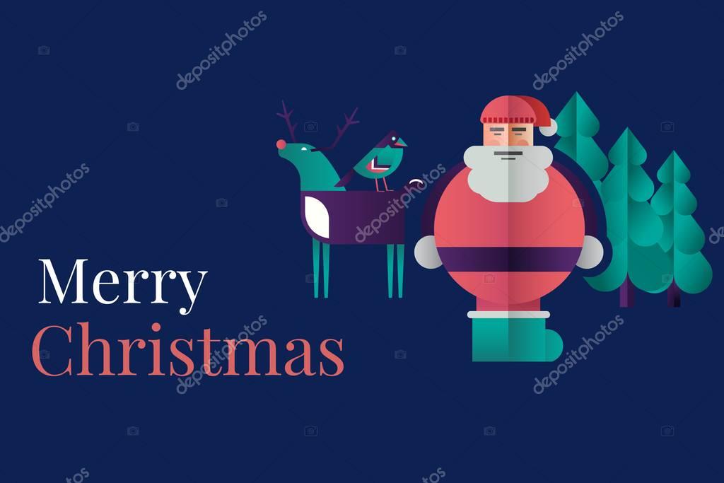 Digital Composite of Christmas message on Christmas Background Design