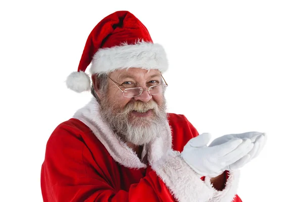 Père Noël avec les mains tasses — Photo