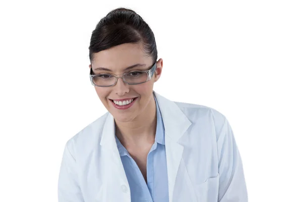 Female doctor smiling — Stock Photo, Image