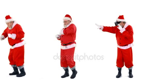 Santa Claus bailando — Vídeo de stock