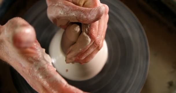 鍋を作る男性・ ポッター — ストック動画