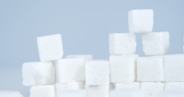 Sugar cubes stacked — Stock Video