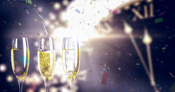 Pełne szklanki szampana — Zdjęcie stockowe
