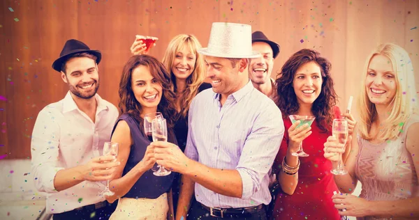 Up of friends having fun in party — Stock Photo, Image