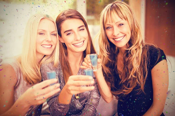 Beautiful women having shots — Stock Photo, Image