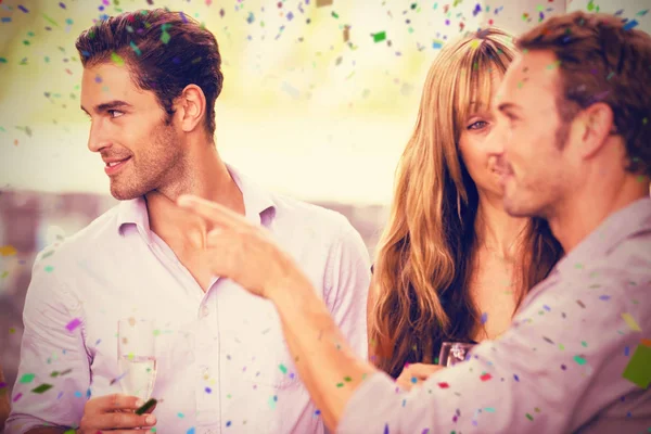 Friends having champagne — Stock Photo, Image