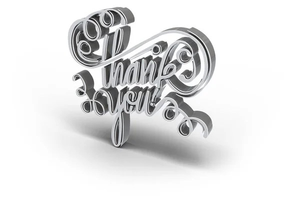 Digital image of thank you text — Stock Photo, Image