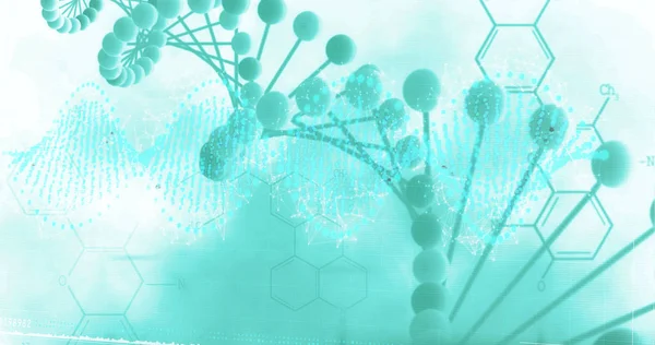 Patrón de ADN en la pantalla —  Fotos de Stock