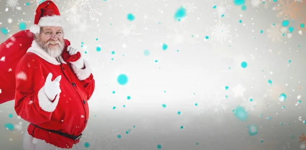 サンタ クロース クリスマス キャリング ・ バッグ — ストック写真