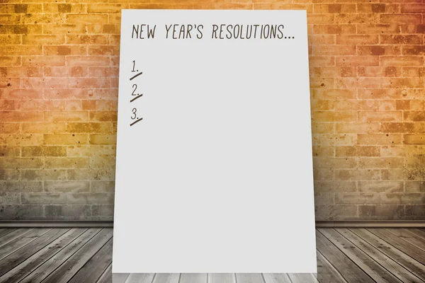 New years resolution list — Stock Photo, Image