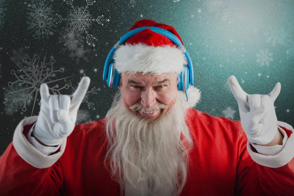 Weihnachtsmann gestikuliert — Stockfoto