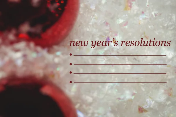 新しい年の決議と装飾 — ストック写真