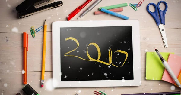 Nieuwjaar geschreven met meetlint — Stockfoto