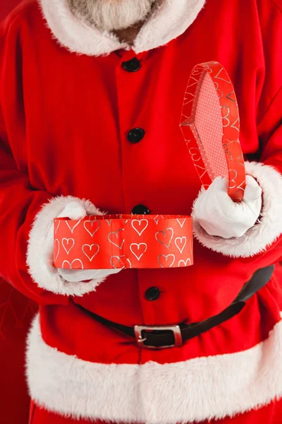 Santa claus geschenk doos — Stockfoto
