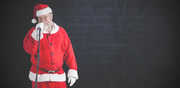Babbo Natale cantare canzoni — Foto Stock