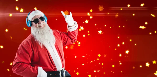 Babbo Natale che mostra il segno della mano — Foto Stock