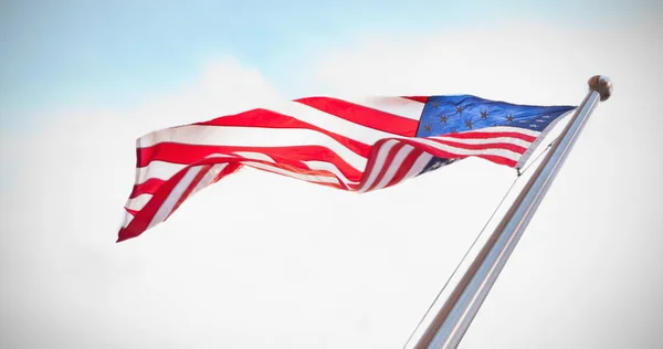 Imagem composta da bandeira americana — Fotografia de Stock