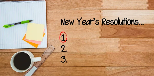 New years resolution list — Stock Photo, Image