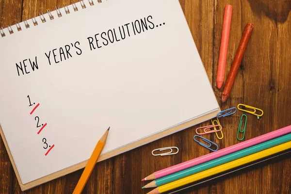 New years resolution list — Stock Photo, Image