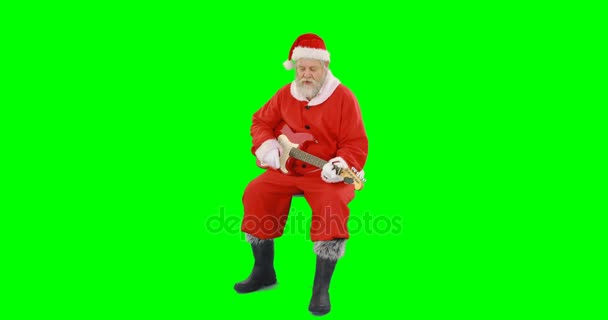 Santa Claus cantando canción — Vídeo de stock