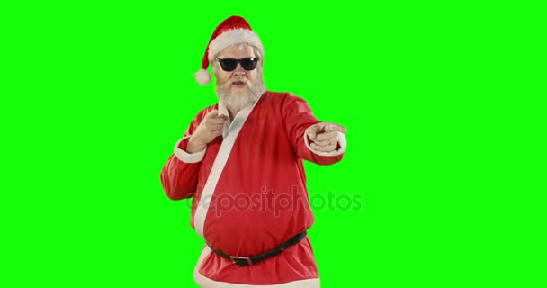 Babbo Natale ballare e cantare — Video Stock