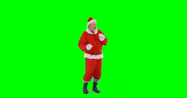 Santa claus dansen — Stockvideo