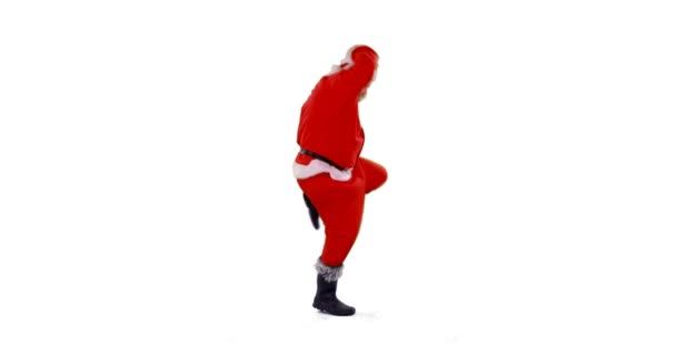 Weihnachtsmann tanzt — Stockvideo