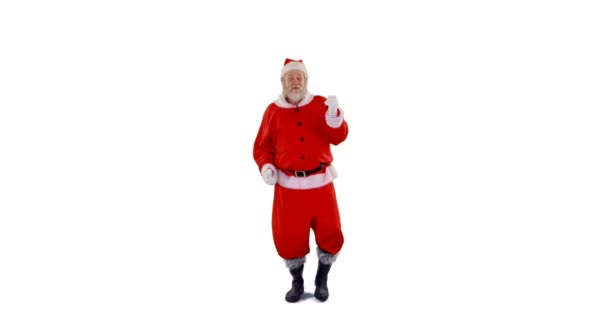 Santa claus dansen — Stockvideo