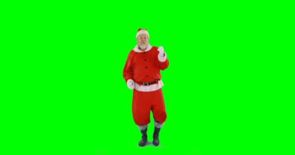 Santa claus dansen — Stockvideo