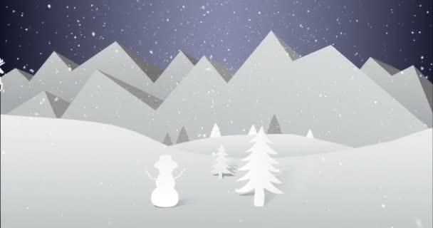 Illustratie van decoratie van Kerstmis — Stockvideo