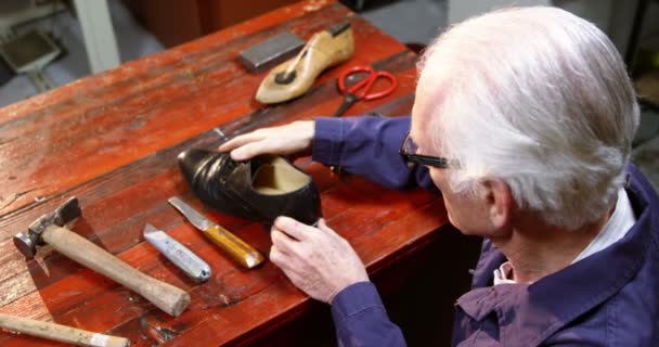 Shoemaker îşi face treaba — Videoclip de stoc