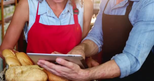 Obsługa za pomocą cyfrowego tabletu — Wideo stockowe