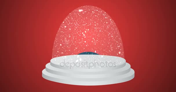 Illustration of christmas decoration — Stock Video