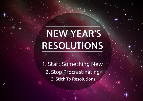 Nytt år resolution mål — Stockfoto