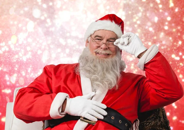 Santa claus smiling at camera — Stock Photo, Image