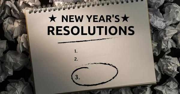 New year resolution goals — Stock Photo, Image